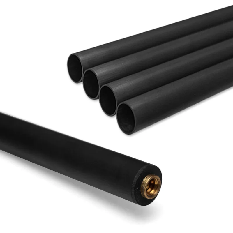 High Strength Oem Size Snooker Cue  Specific Modulus Fiber Glossy Carbon Billiard Tail Rod