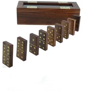 Kids dominoes set Wooden Dominoes Set for Adults for Classic Board Games