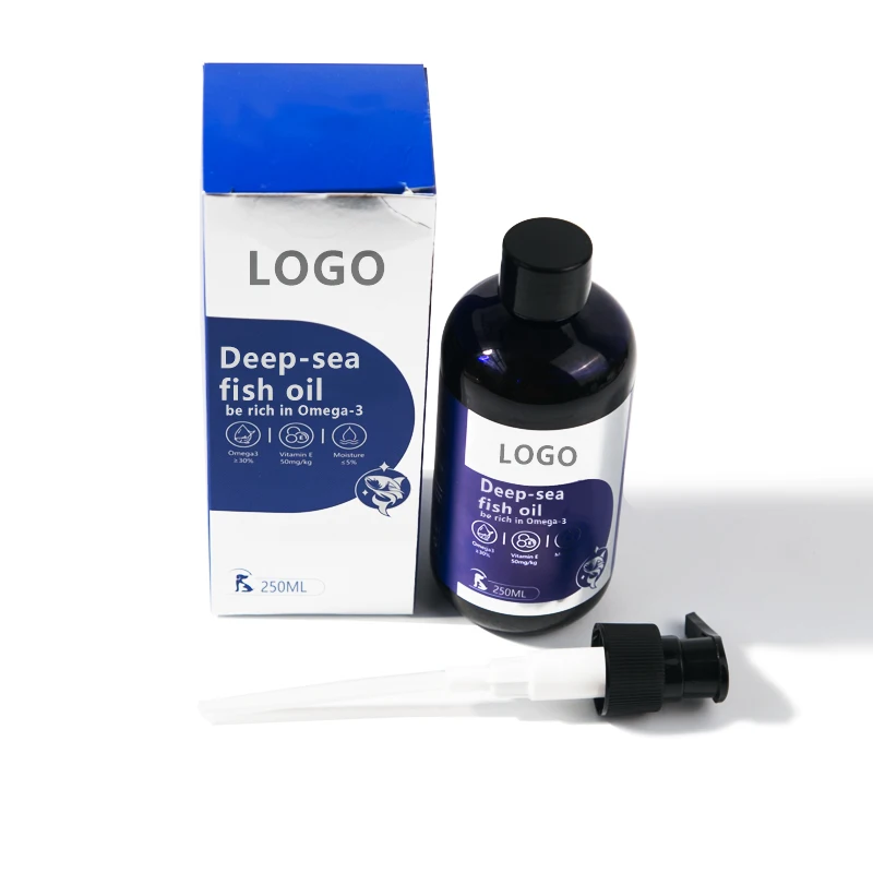Pets Oil Supplement Custom Liquid Pump Fish Oil Animal Feed Deep Sea Omega 3 Fish Oil For Dogs