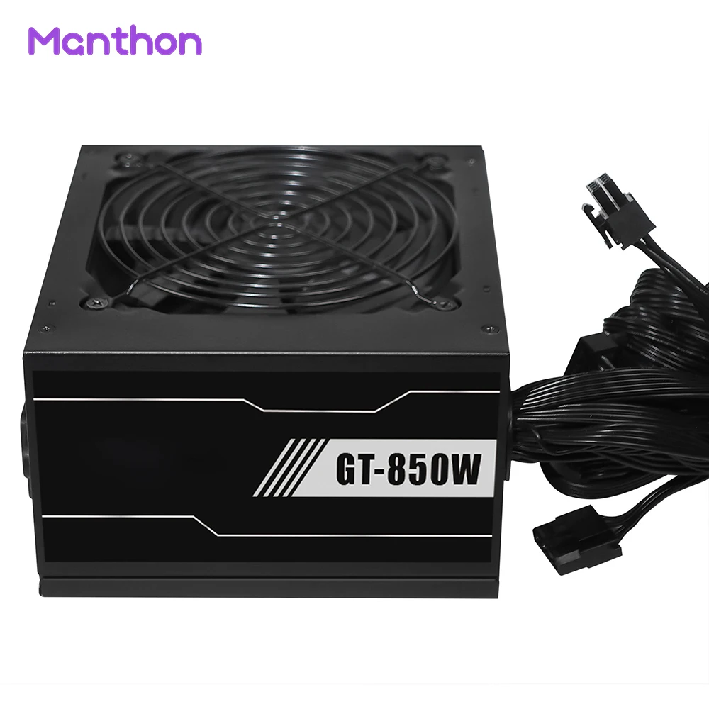 Customs Logo Oem Brand 850 Watt 80 PLUS Bronze Certified Computer Gaming PC Power Supply
