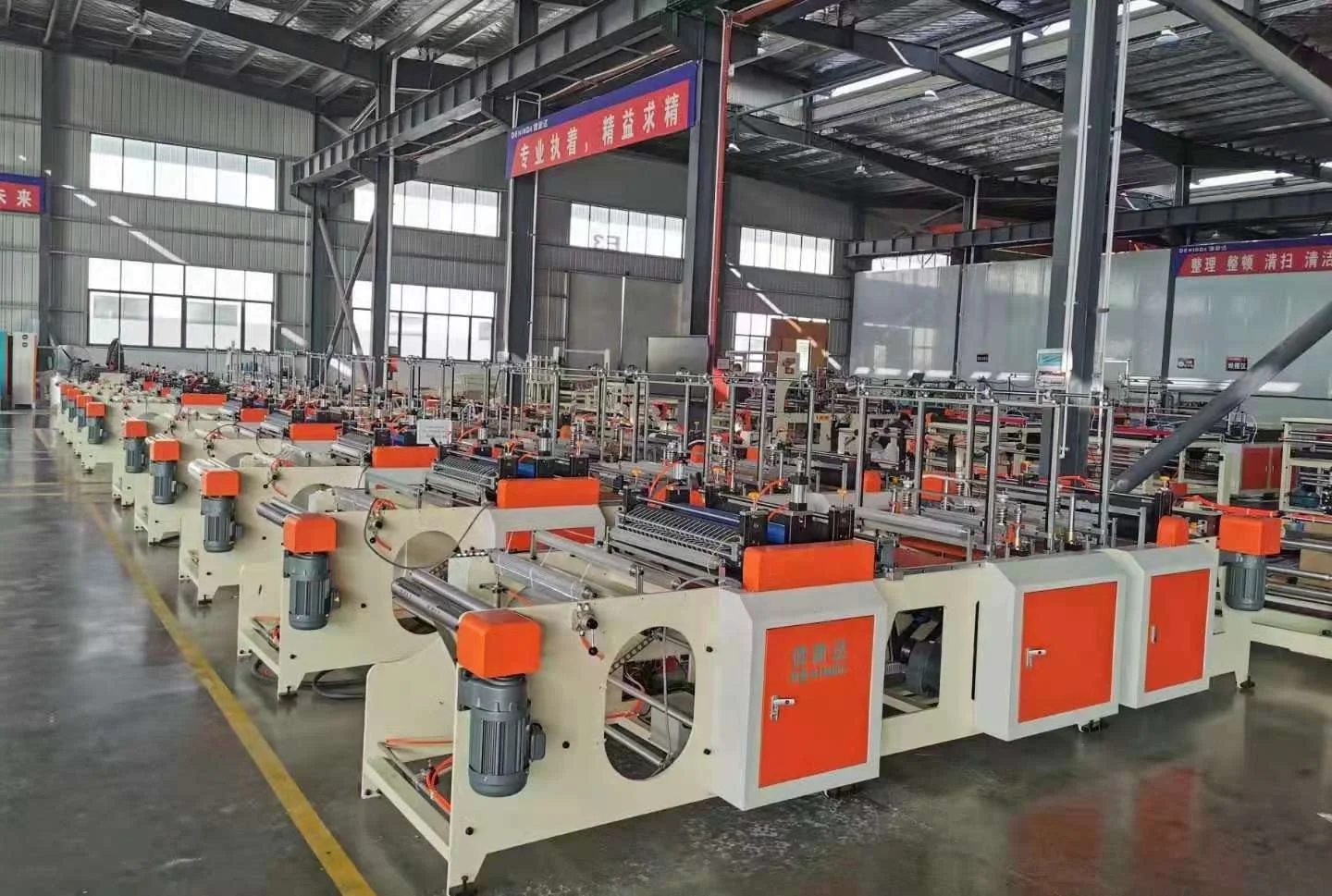 Dexinda full automatic ecommerce pre-opened courier express bag making sealing machine price