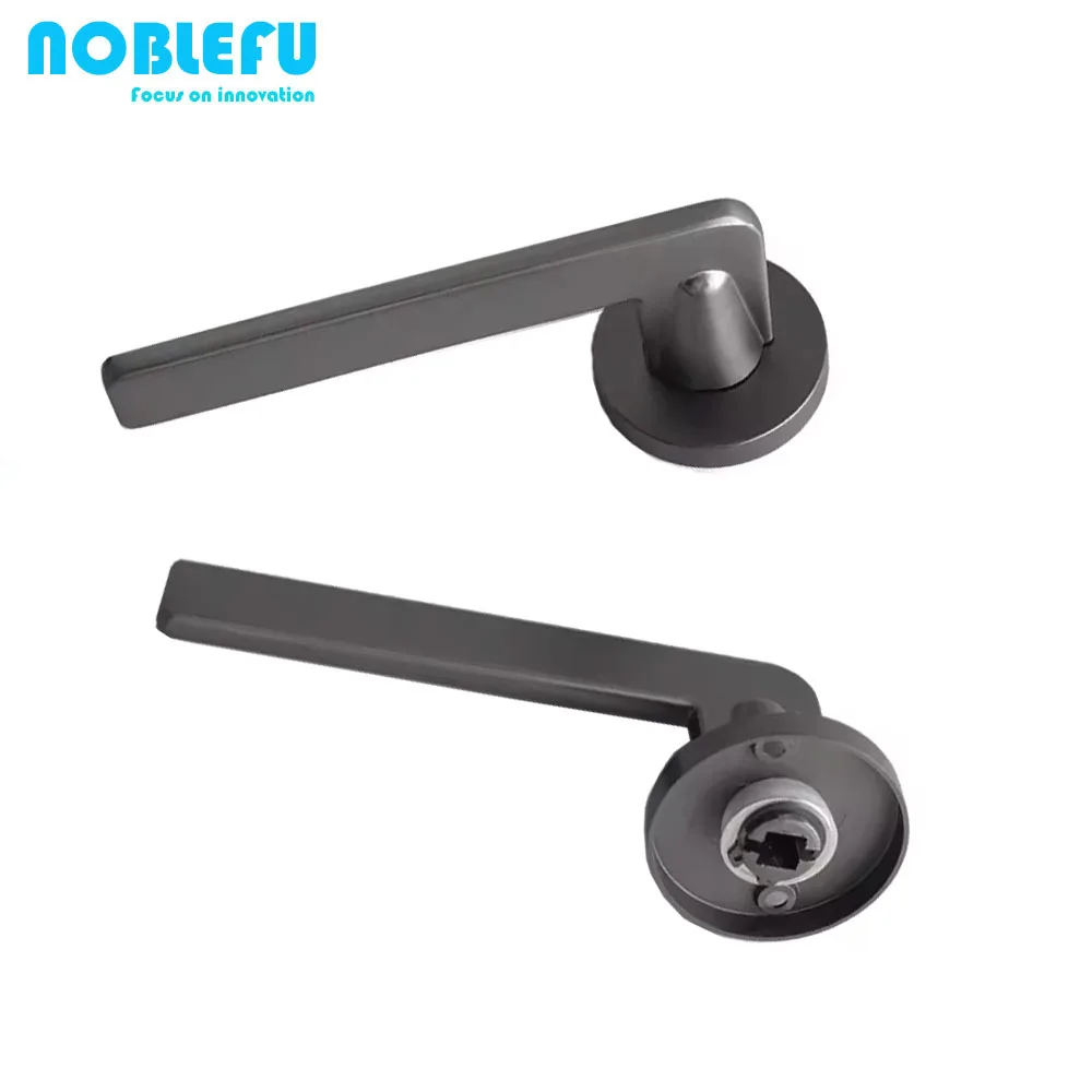 China manufacturers price reasonable door handle press magnetic safety lock door handle parts
