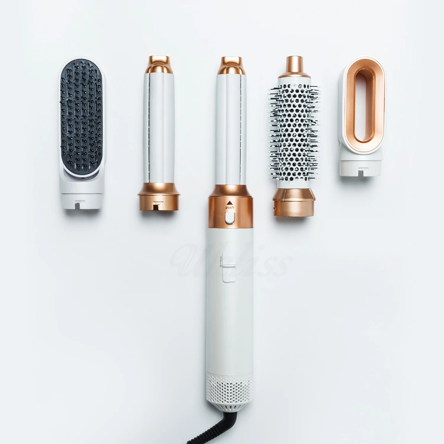 One Step Volumizing 5 In1 hair Styler Electric Blow Dryer Comb Wand Detachable Hair Brush Kit Negative Ion Hair Dryer