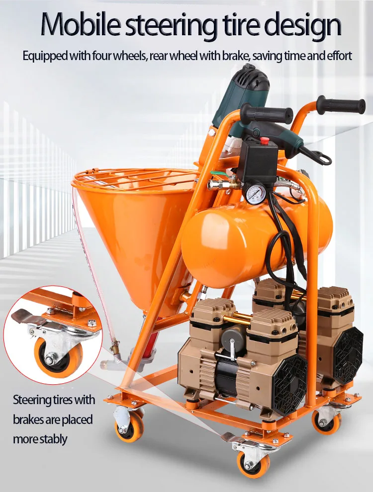 Professional electric plaster putty cement mortar wall plastering spray machine