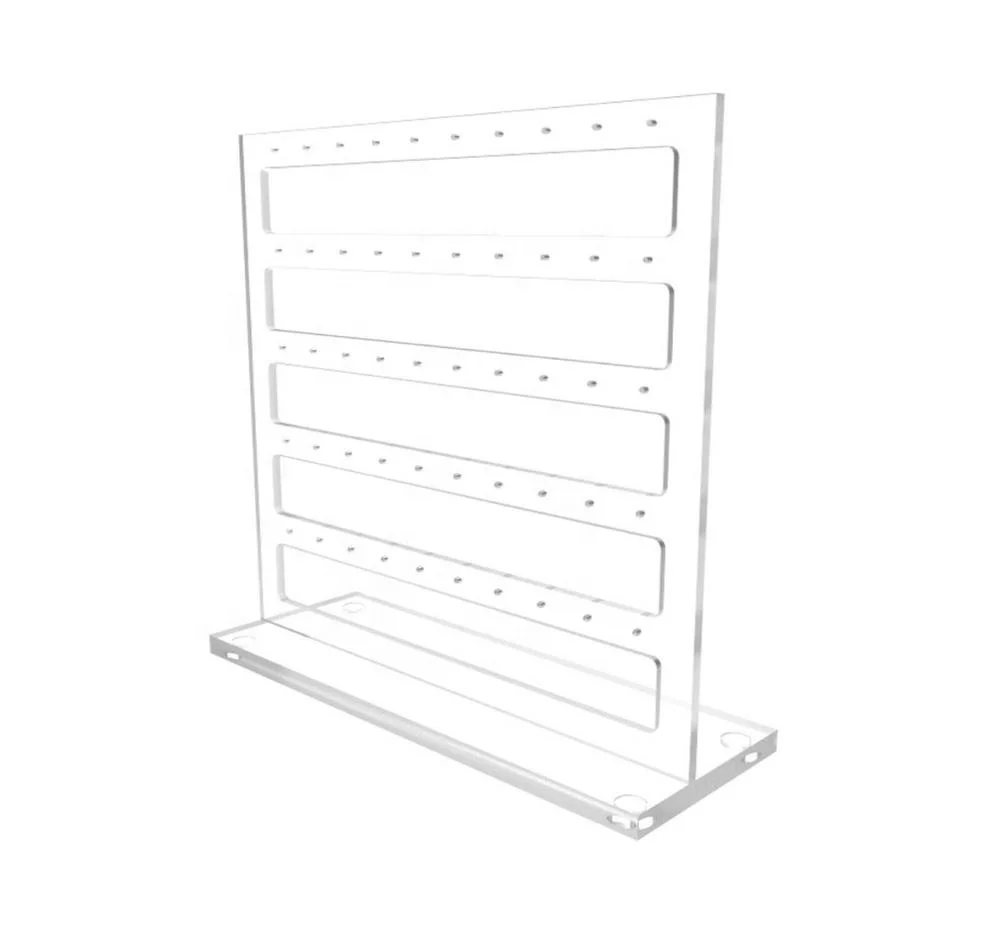 Clear Acrylic  Earring Ring Stand Counter top Display For Sale