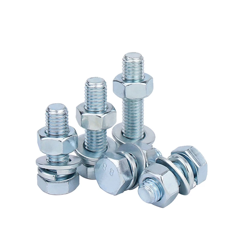 Hex Tap Screws M24 x 100mm Hexagon Head Bolt in Grade 8.8 Steel Zinc Full thread types of nuts and bolts