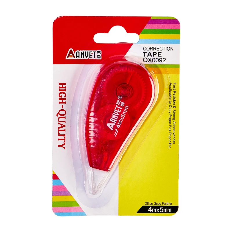 4 colors Customized Correction Tape Factory School Supplies Stationery Correction Runner Correction Roller Tape