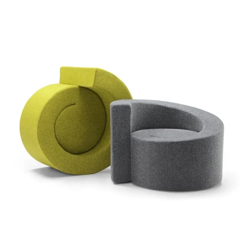 Modern Design Sectional Sofa Lounge Sofa Office Waiting Round Sofa