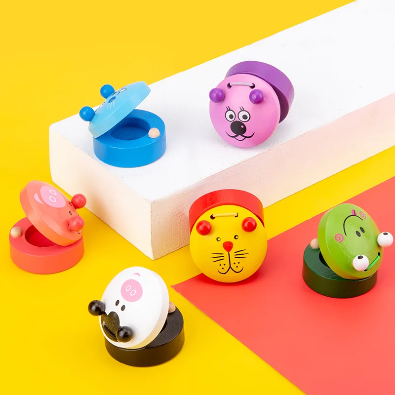 Цветные игрушки в форме животных Деревянный