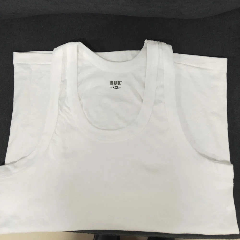 
Wholesale Mens gym singlet Custom cotton polyester breathable tank tops mens vests undershrts 