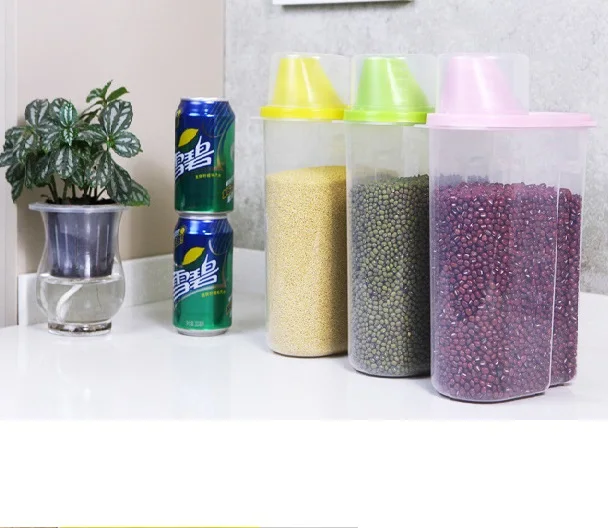 Small Rice Storage Container 5 Lbs Cereal Dispenser with Measuring Cup Airtight Dry Food Container Bin for Kitchen Storage