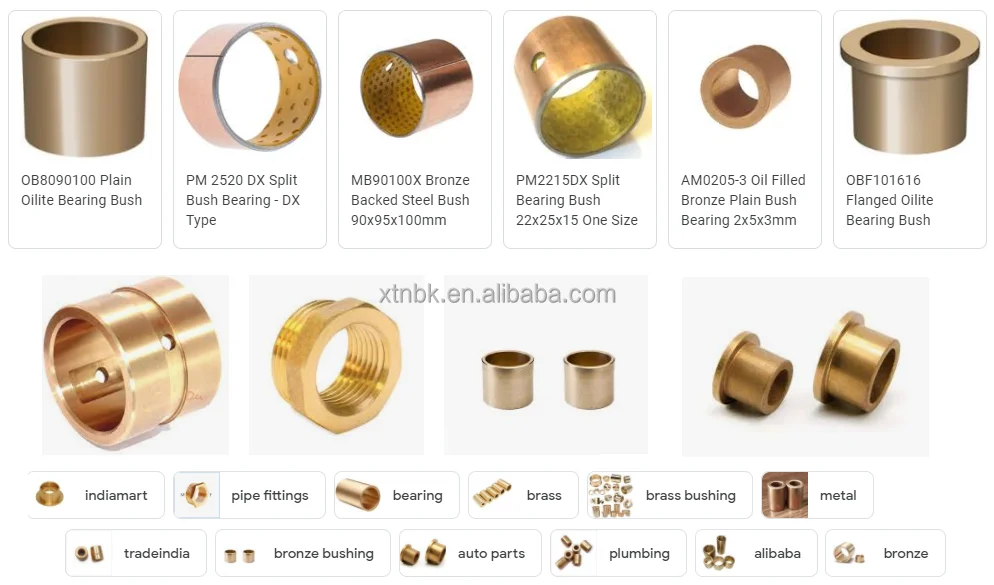 Copper bush Bearing pipe fittings brass bronze auto parts plumbing high quality motor Copper Bush Sleeve