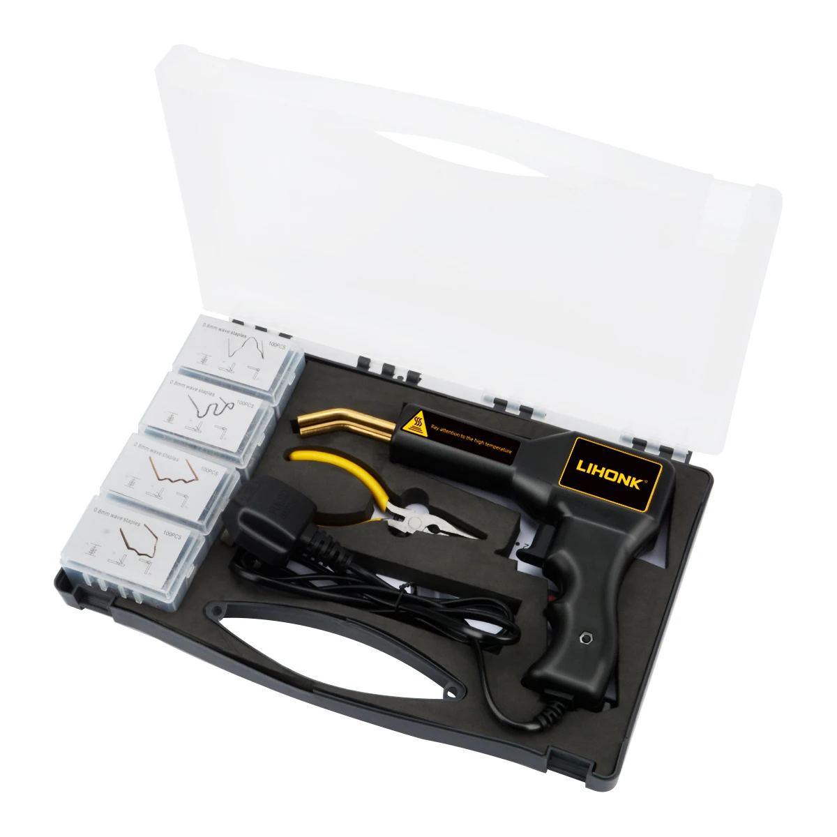 LK702-6 Hot selling 70W plastic welding machine car bumper repair kit with 400 staples widely used in car maintenance