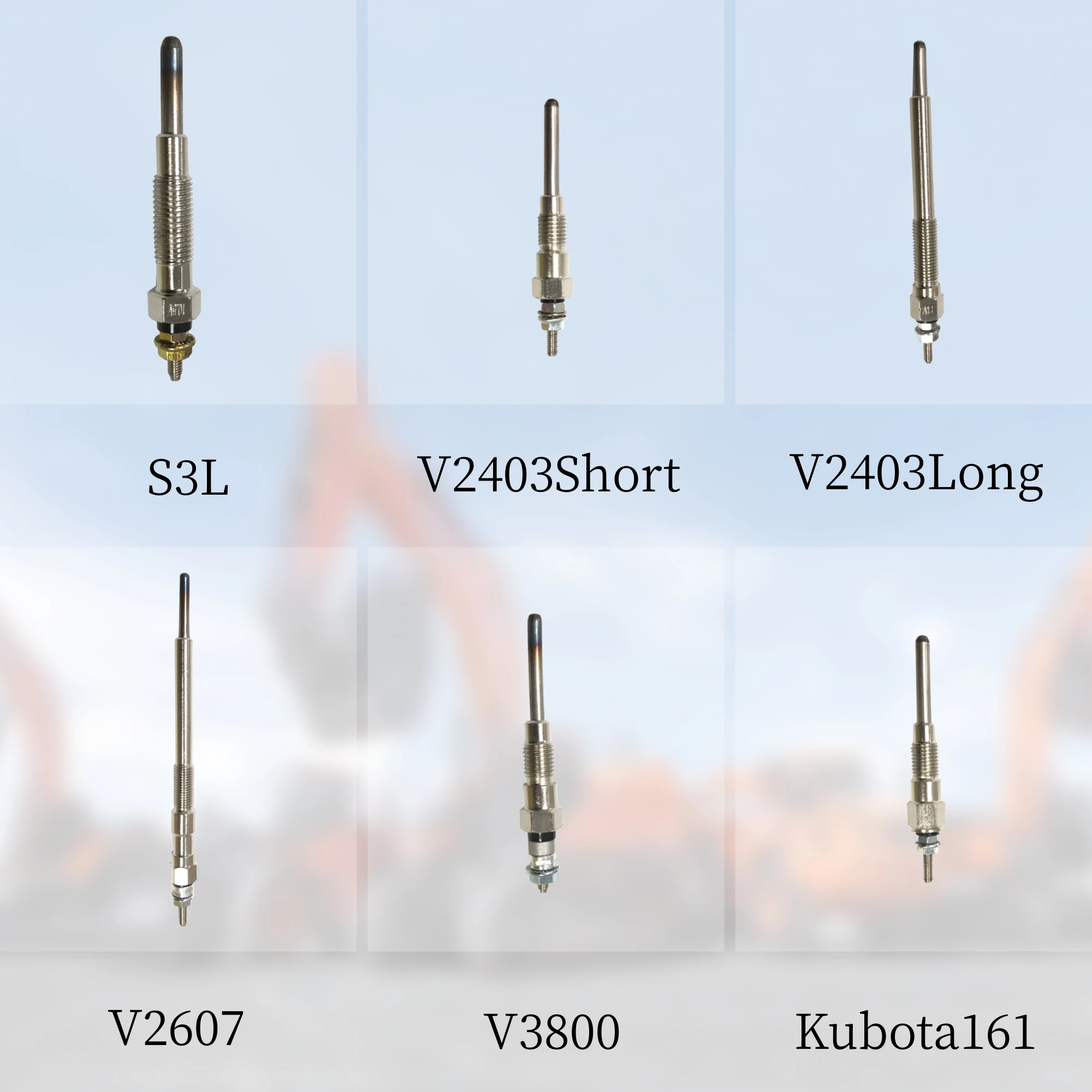 Excavator Glow Plug For Caterpillar 3306 C4.4 C6.4 C7.1 4M40 Isuzu 6BD1 6BG1 6AK1 Hino J08E Yanmar Komatsu Kubota Heater Plug