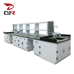 Lab table with reagent shelf drawer physical chemistry medical lab furniture customized laboratory workbench
