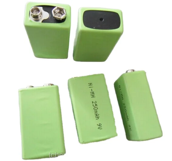 Rechargeable  battery  Ni-MH 9V 250MAh Battery For Interphone Smoke Alarm