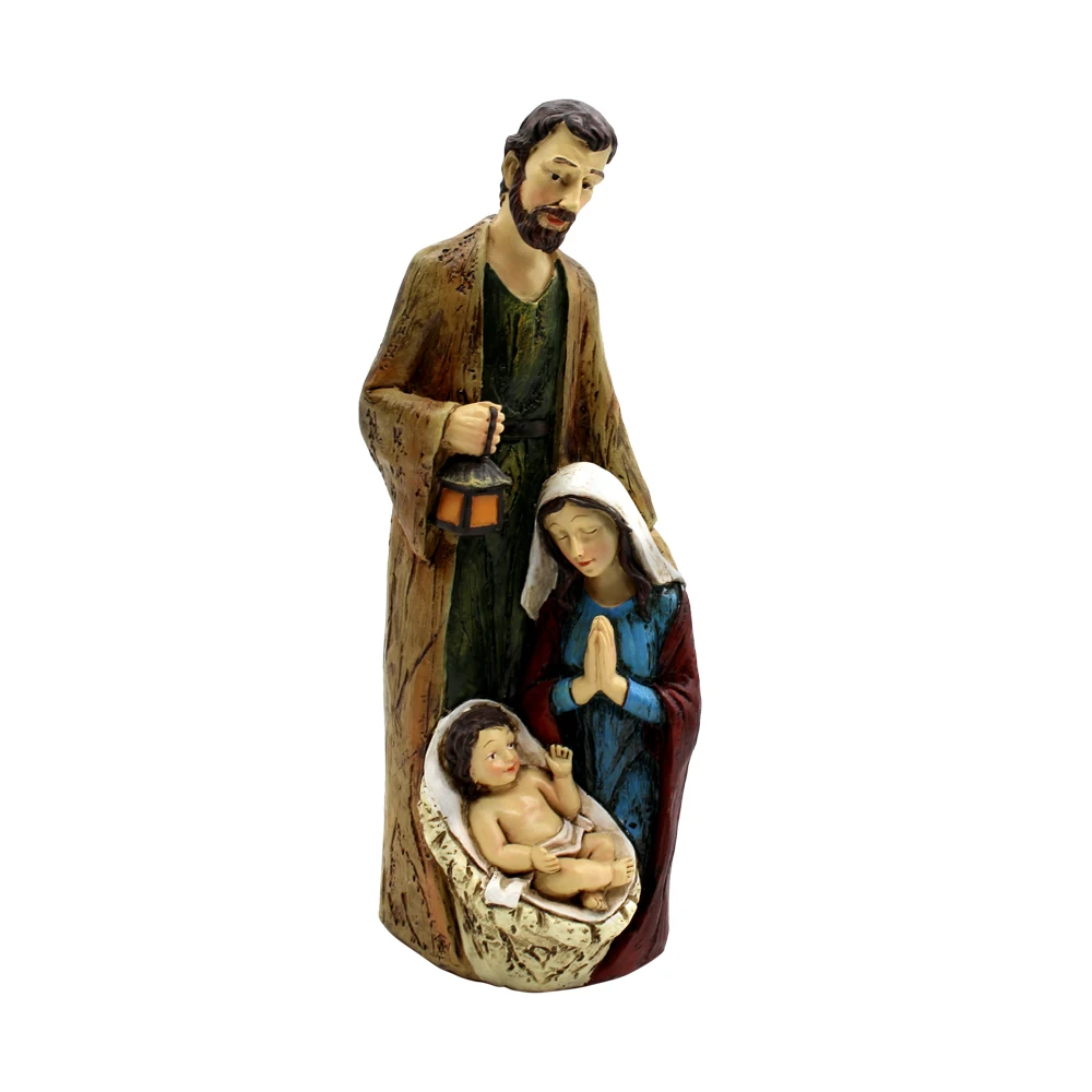 Religious Baby Jesus Figurine Nativity Set Home Decoration Ceramic Figurines for Catholic Miniature Resin Eco-friendly Europe
