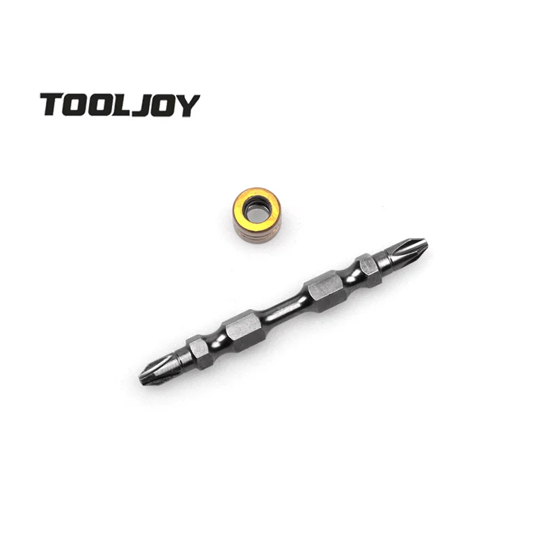 TOOLJOY PH1 PH2 PH3  1/4' Hex Shank  Head Double End Screwdriver Bits 50mm 65mm 75mm 100mm with magnetic ring