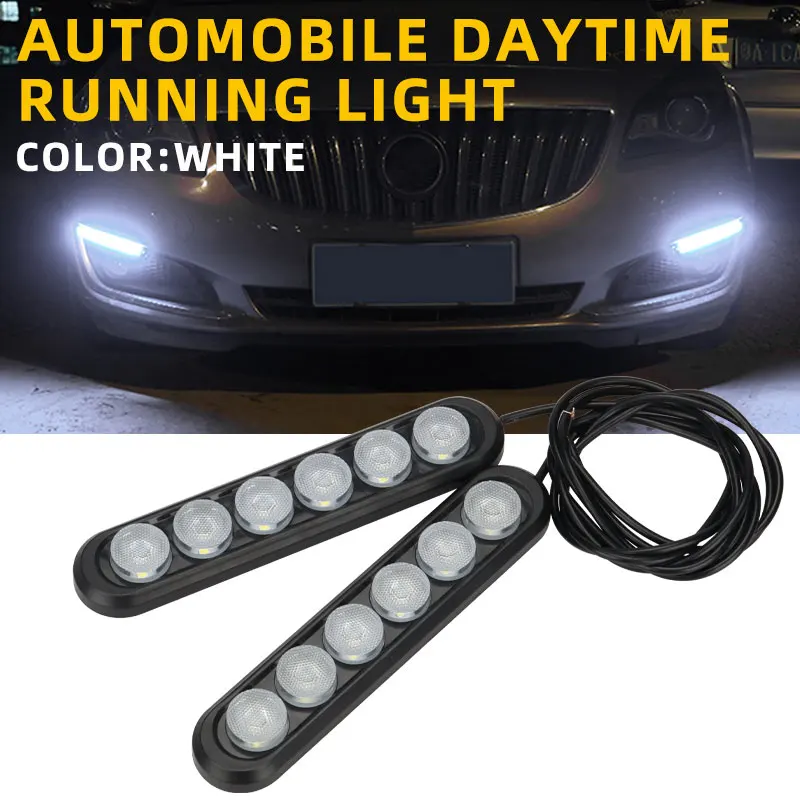 12V 6 Led Lamp Car Side Light Day Time Running Light Super Bright For Car Truck off Road Driving Indicator Light WaterProof