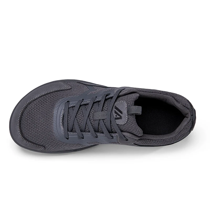 Wide Toe Box Walking Shoes Cushion Zero Drop Thick Sole Flats Chunky Sneakers