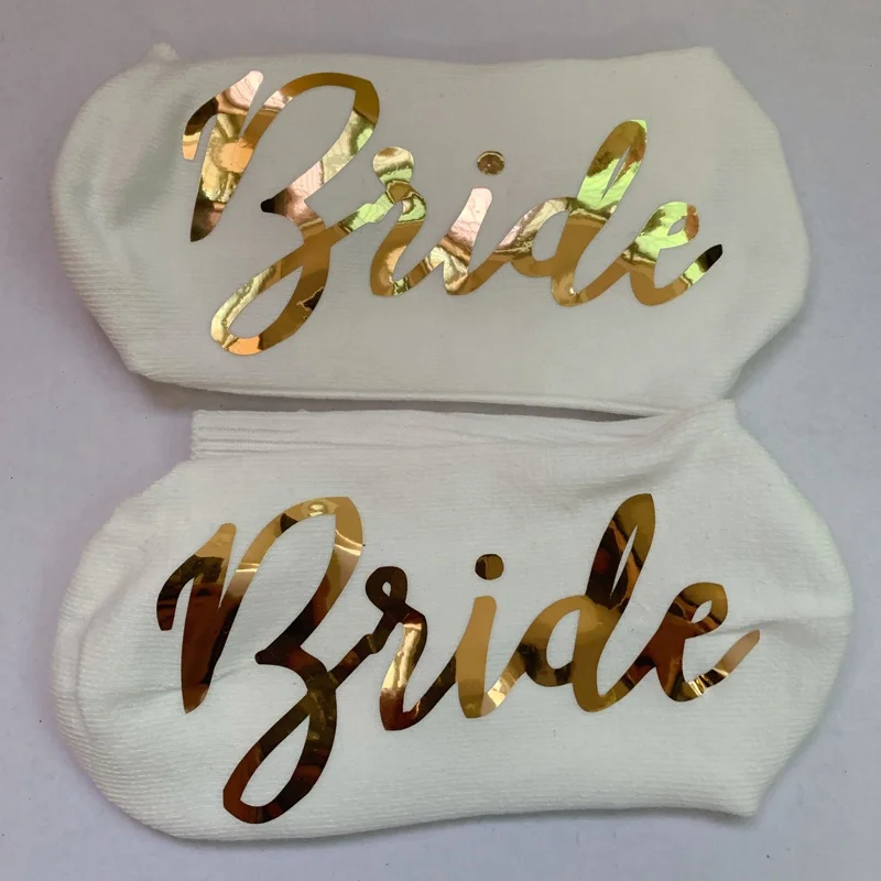 Custom Personalized bridal socks bride socks bridesmaid socks