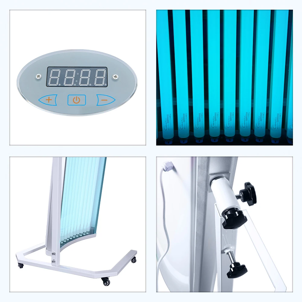 Home Beauty Tan Machine with UK Plug Whole Body Sunbathing for Feet Head Nose Breast Hands-Vertic Tanning Lamp