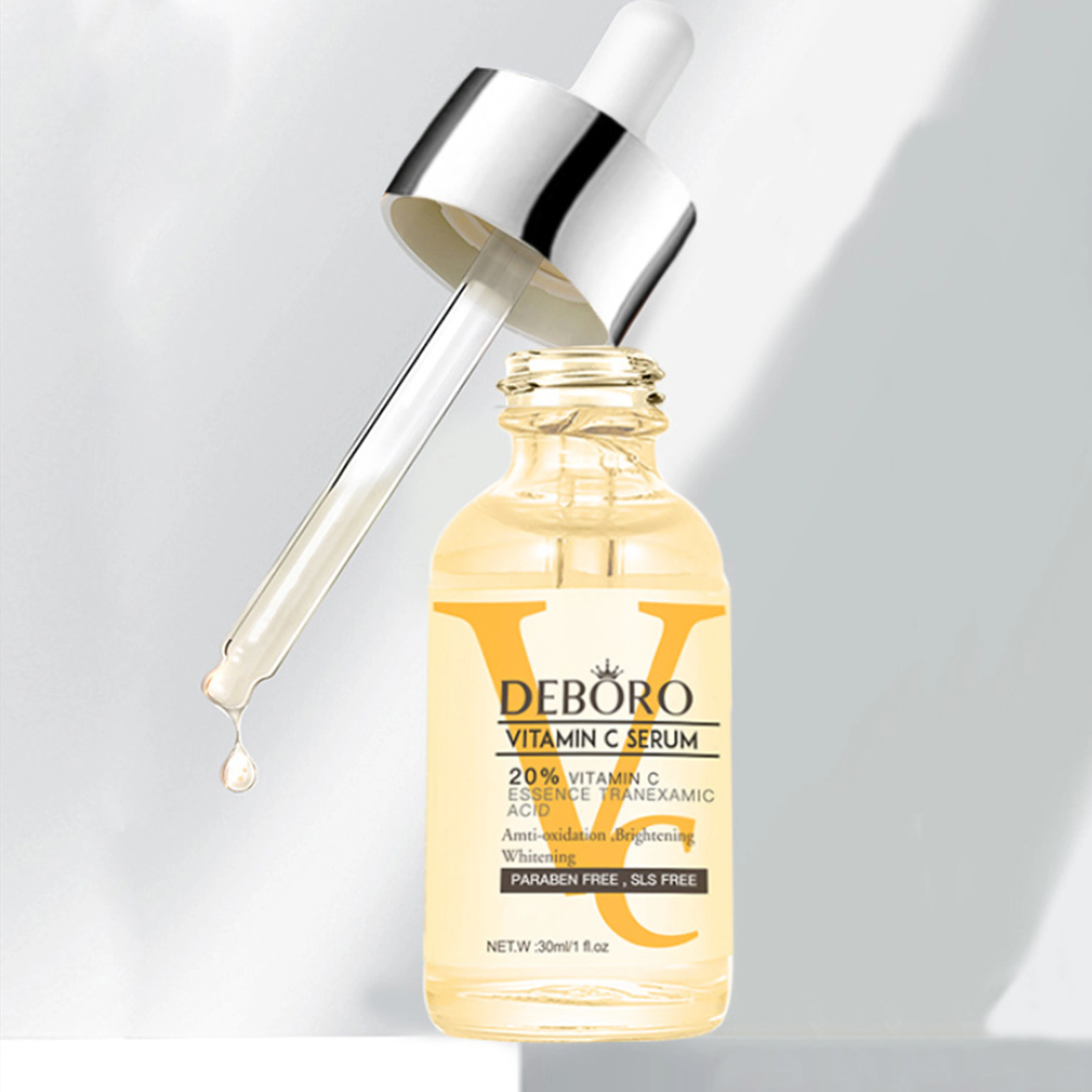 Deep moisturizing anti-aging firming hyaluronic acid vc essence 20% vitamin C serum tranexamic acid private label