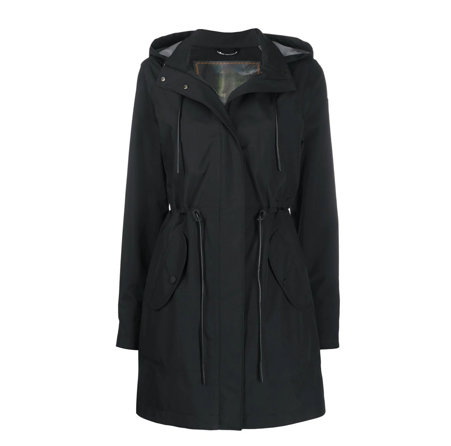 custom logo ladies winter waterproof sport 2021 2022 new season fashionable black PU rain coat windbreaker jacket for women