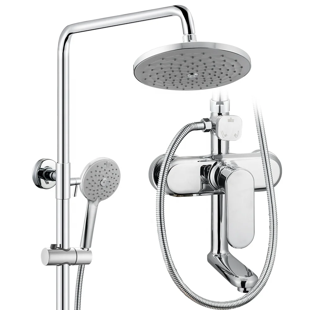 TB-5004 Tengbo round top head rainfall shower set