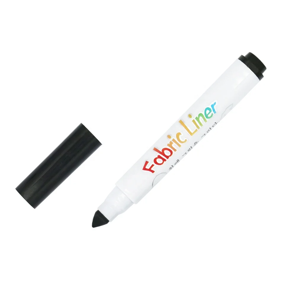 12 Brilliant Colors of Non-Washable Water-Based Markers for Decorating White Fabric and Textiles