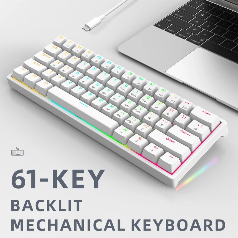 Игровая механическая клавиатура с подсветкой 61 TYPE-C
