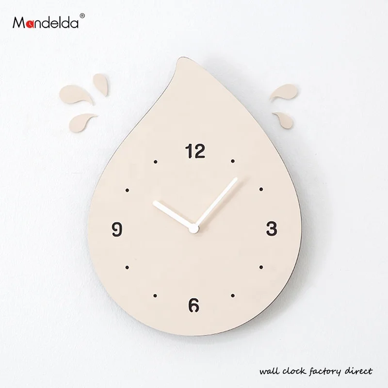 Mandelda Modern 3d Stock Wall Clocks For Home Decor, Minimalist Simple Drop Wall Watch For Cute Clocks Kids Western Clocks Art