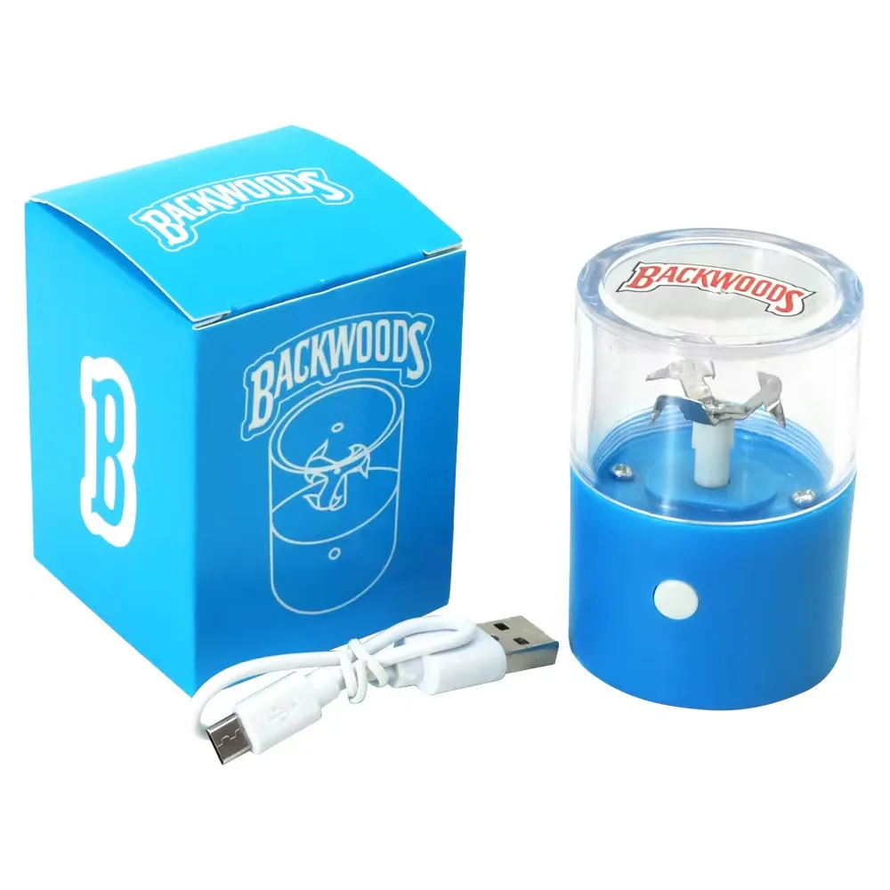 Wholesale Powerful Portable Small Electric Herb Grinder Backwoods Plastic Grinders smoking accessories