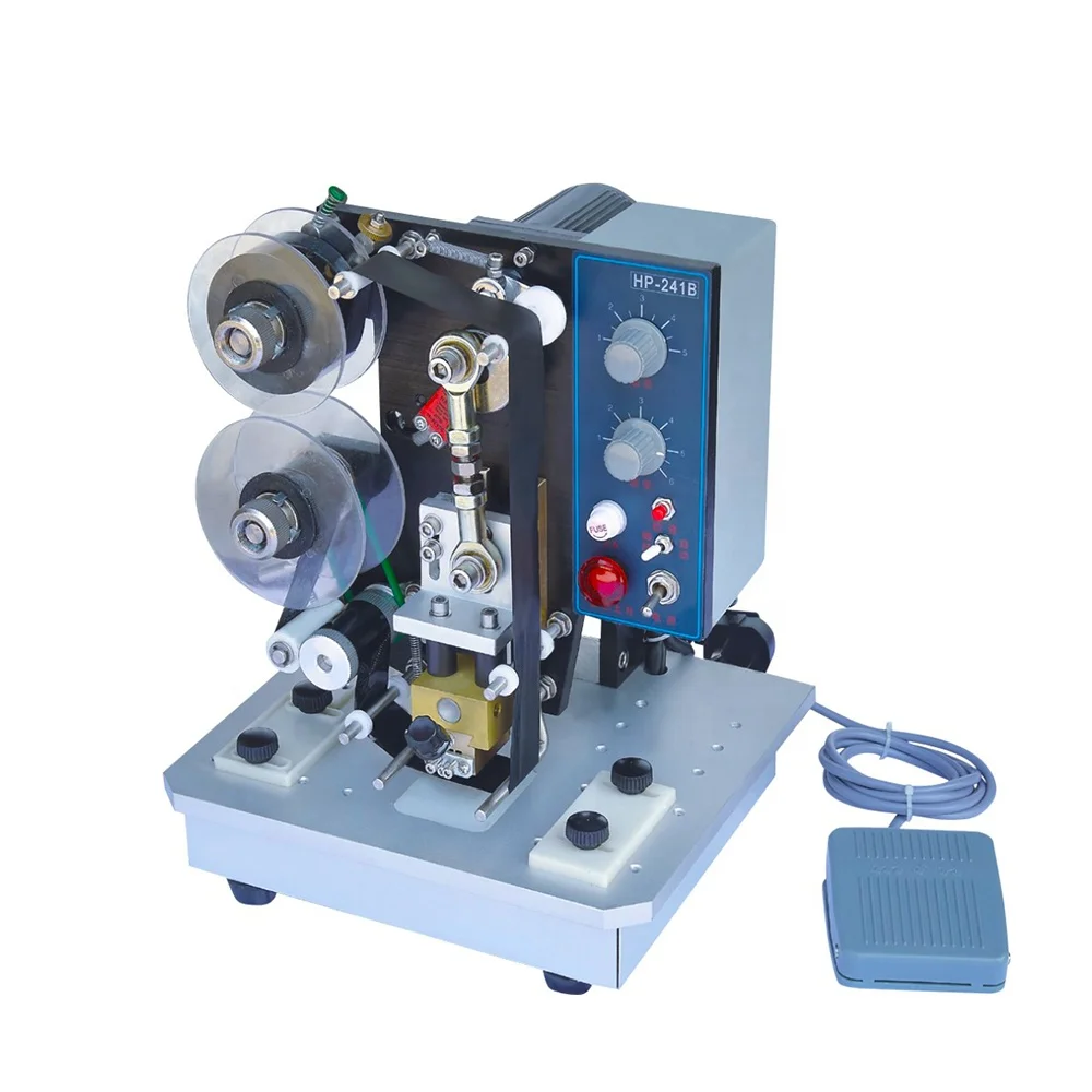 New Semi-Automatic Electric Hot Stamp Ribbon Coding Printing Machine hp241c