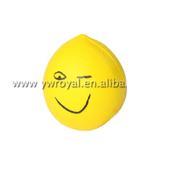 
Funny Squeeze Relief PU Smiley Face Anti Lemon Stress Ball 