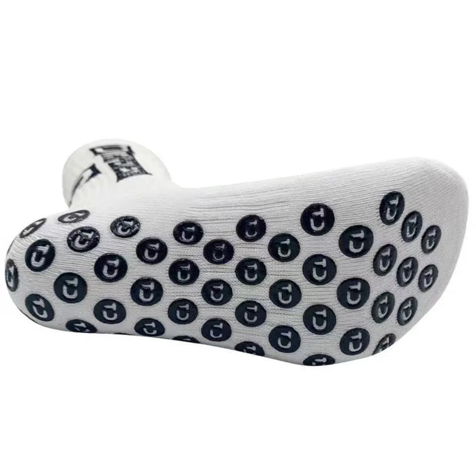 Wholesale High Quality Anti Slip Crew Sports Socks Football Basketball Custom LOGO Grip Strip Tube Soccer Socks