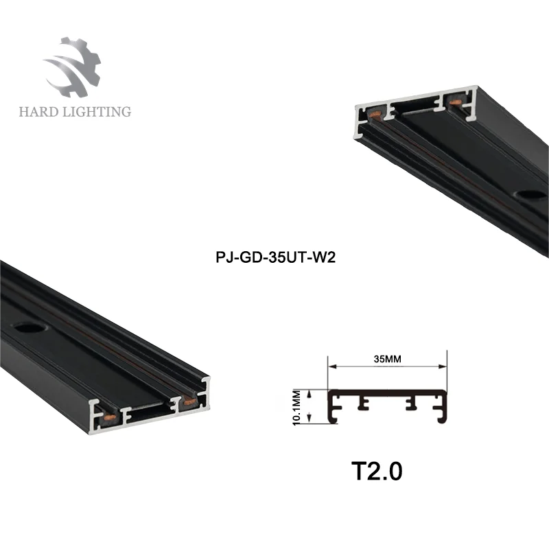 High Quality Factory DC48V 2Wire Led System Aluminum Profile Cheap Price Track Linear Power Rail