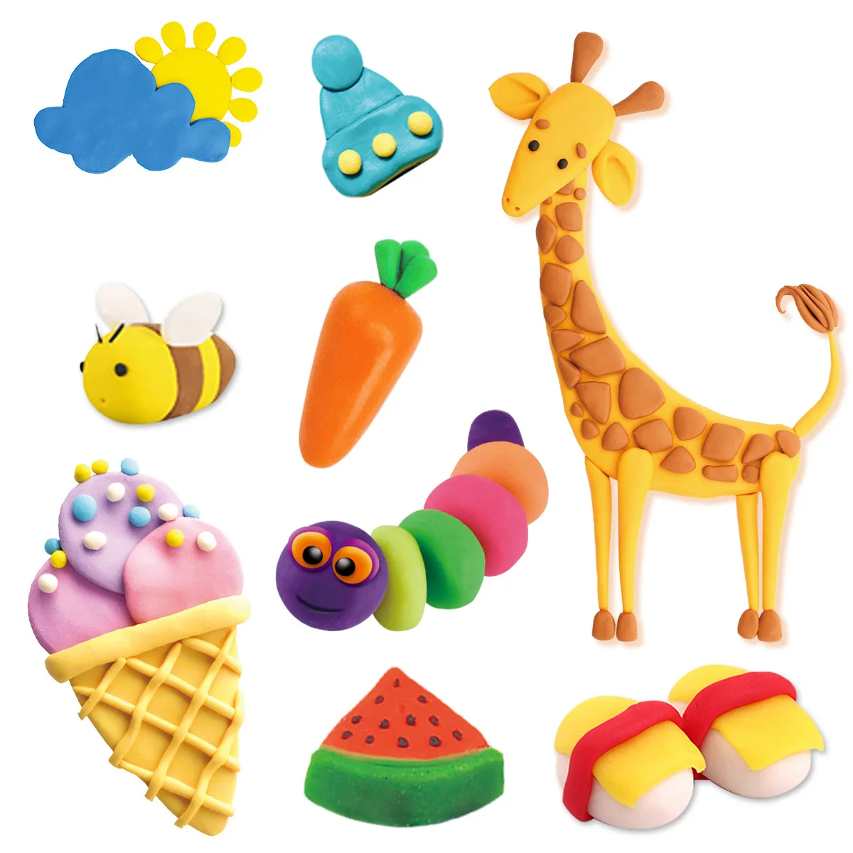 HY Manufacturers direct sales 12 color clay plasticine children diy handmade every family educational toys
