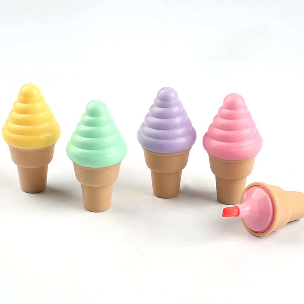 Творческий kawaii милые летние мороженое стиль 5 видов цветов на плоской подошве, ручка-маркер для продвижения