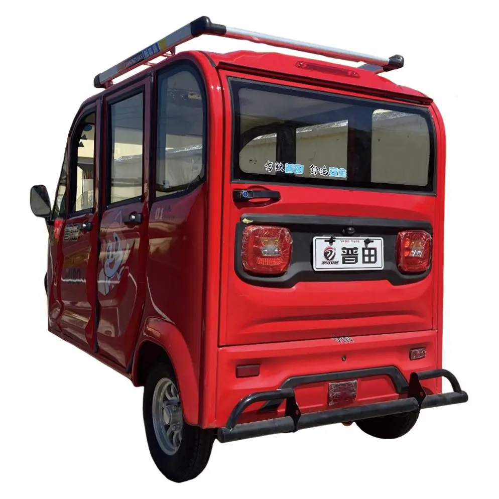 Brand New Fully Enclosed Scooter Fullyenclosed Tricycle Pink Tuk Covered Electric Three Wheel Trike