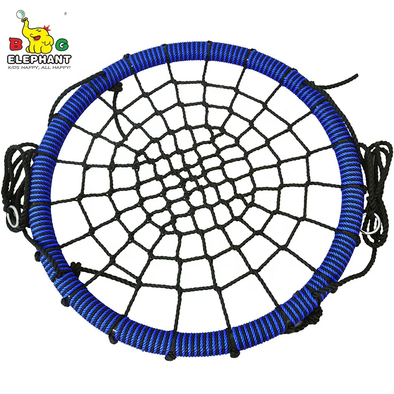 Заводской производитель на заказ детские наружные сетчатые качели многодетские круглые подвесные гнезда качели