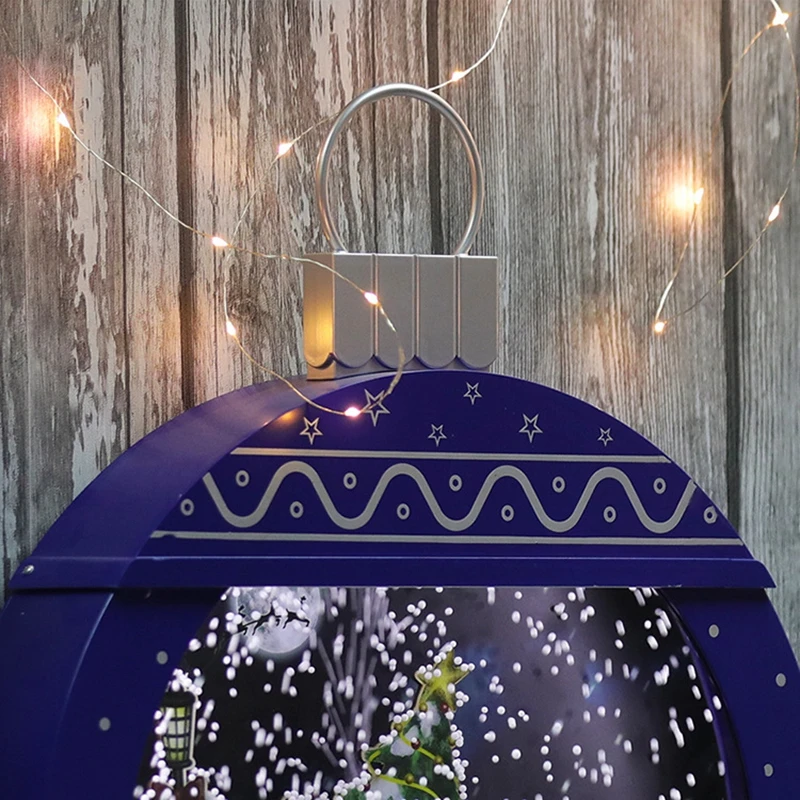 RICHSHINING 2024 Merry Christmas Decoration LED Hanging Lights Window/Door Santa Claus Ornament String Hanging Lights For Home