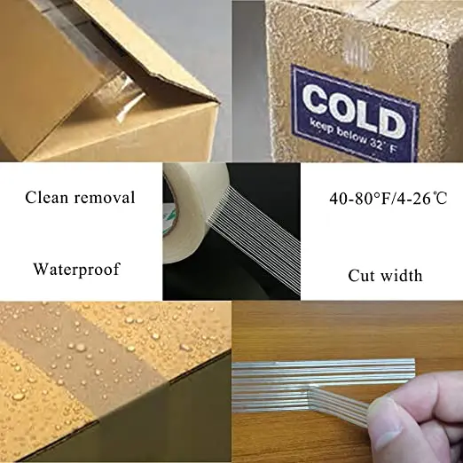 Yellow Seal Fiberglass Strapping Manufacturers Reinforced Carbon Fiber filament tape size 5cm * 30m