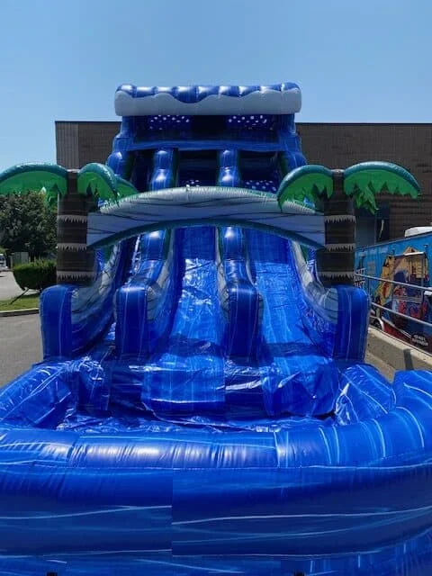 20ft Dual Lane Tropical WAVE inflatable Water Slide