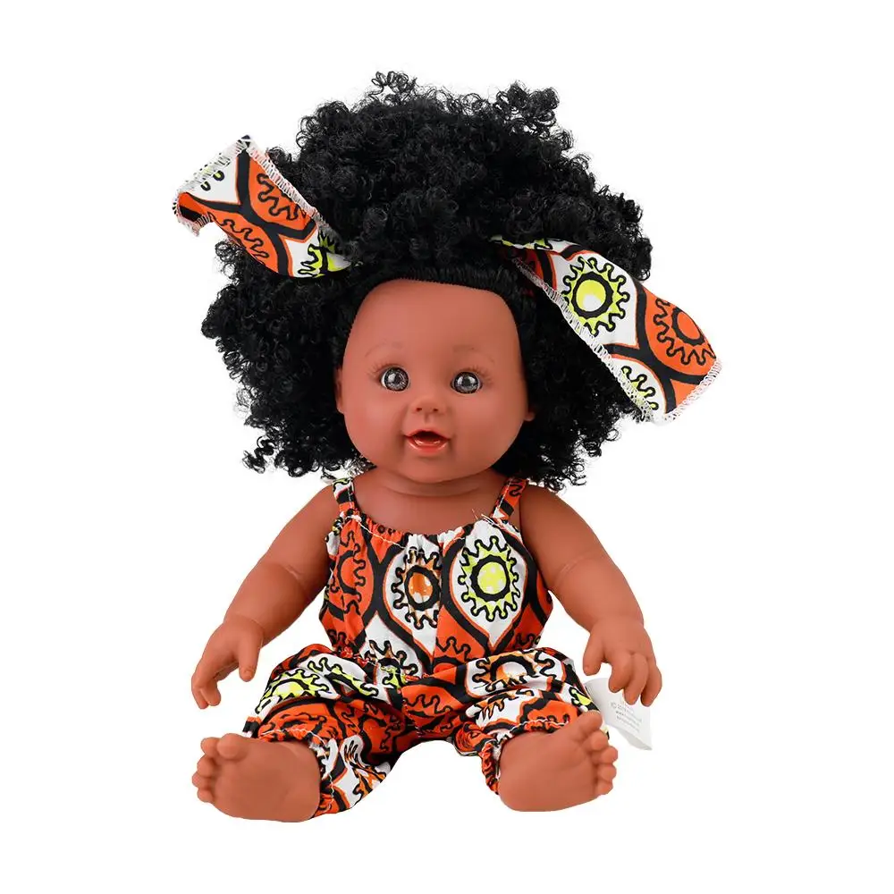 2024 лучшие продажи китайский производитель заводская цена реалистичные Черные Детские куклы 12 дюймов для детей