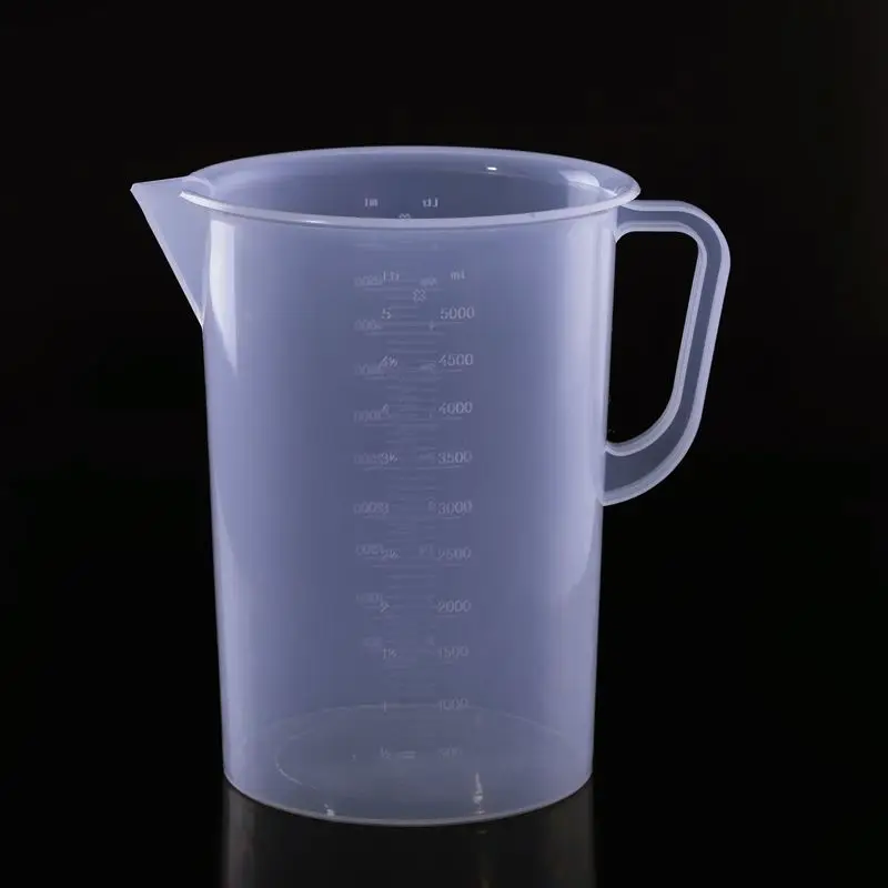Lab use 500ml 1000ml 2000ml 3000ml 5000ml Thickening Plastic Measuring Beaker Cup