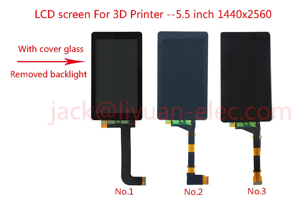  UV curable 3D принтер 5 дюймов 1440x2560 2K ЖК-дисплей экран Замена XR2208-01JLD bene1 bene2 ANYCUBIC Photons крышка