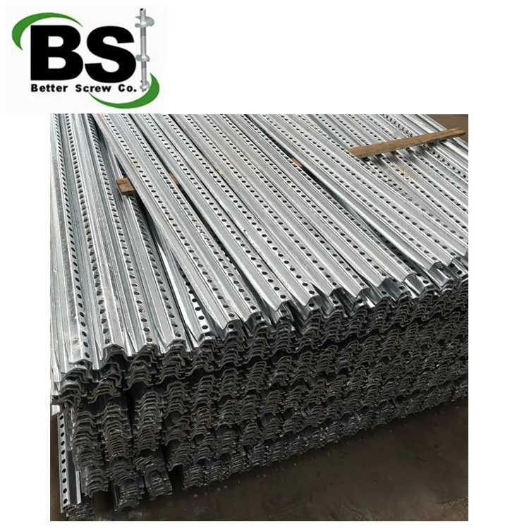 U Channel Metal Support Post in Grape Manor  Pre-punched Galvanized, Powder Coating