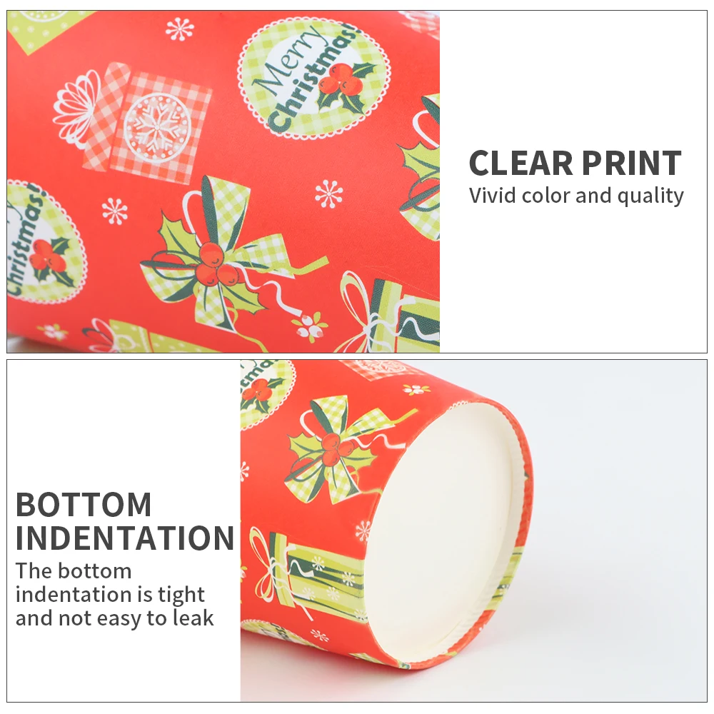 Christmas OEM ODM Wholesale Custom High Quality Biodegradable Coffee Cup Tea Paper Cups From Food Beverage Packaging
