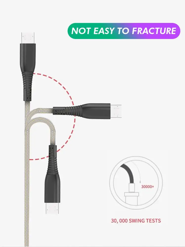 Jellico KSD-51 Micro USB кабель зарядного устройства 1,2 м USB кабель для мобильного телефона для быстрой зарядки Micro Usb кабель для передачи данных